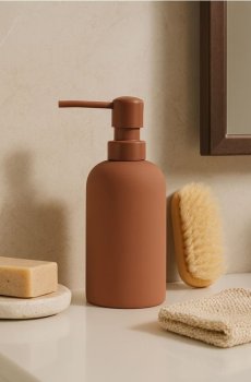 Керамічний дозатор для мила - рожевувато-ліловий