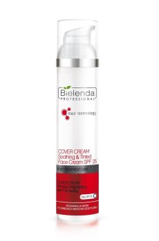 Уценка! Успокаивающий крем для лица Bielenda Professional Cover Cream Soothing & Tinted Face Cream SPF 25, 100 мл