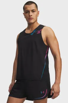 Мужская черная майка UA Velociti Elite Singlet Черный M Under Armour 6009502-008