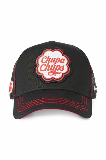 Кепка Capslab CHUPA CHUPS цвет чёрный узор Кепка Capslab CHUPA CHUPS цвет чёрный узор