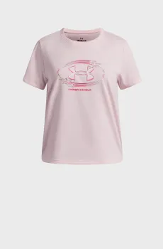 Детская пудровая футболка UA G Star Logo Lockertag SS Розовый 14 Under Armour 6009718-647