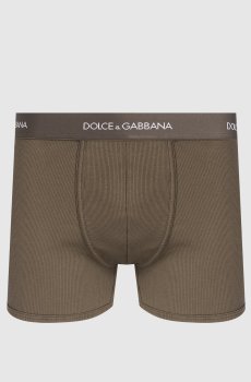 Трусы-боксеры цвета хаки с логотипом