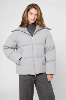 Женский серый пуховик Серый S PRPY PWOUTSKF0052
