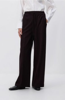 Reserved - Широкі штани зі стрілками - бордовий - 965BU-53M