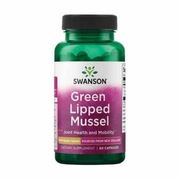 Зеленые мидии Swanson Green Lipped Mussel 500 мг, 60 капсул Зеленые мидии Swanson Green Lipped Mussel 500 мг, 60 капсул