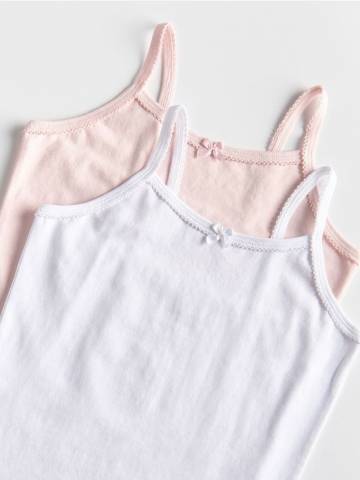Reserved - GIRLS` UNDERSHIRT MULTI - білий - 889ED-00X Reserved - GIRLS` UNDERSHIRT MULTI - білий - 889ED-00X