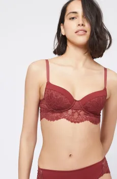 Женский коричневый бюстгальтер с тонкой чашкой ARTY Коричневый 80E Etam 6508761