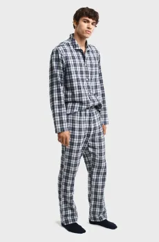 Мужская пижама в клетку (рубашка, брюки) Разноцветный S Gant 902449200