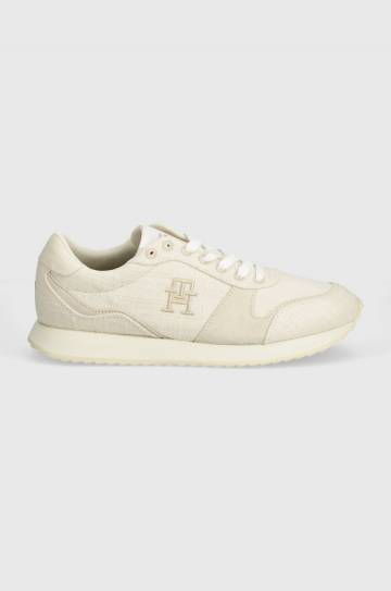 Кроссовки Tommy Hilfiger RUNNER EVO SUMMER TEXTILE цвет бежевый FM0FM05055 Кроссовки Tommy Hilfiger RUNNER EVO SUMMER TEXTILE цвет бежевый FM0FM05055