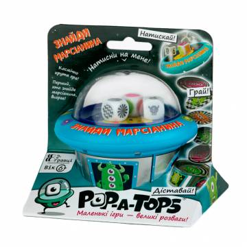Настільна гра Fun Games Shop Pop-A-Tops Знайди марсіанина (FGS62) Настільна гра Fun Games Shop Pop-A-Tops Знайди марсіанина (FGS62)