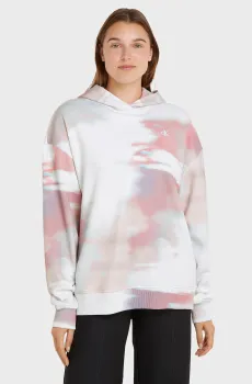 Женское худи DIFFUSED AOP OVERSIZED HOODIE Разноцветный M Calvin Klein Jeans J20J223090