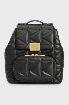 Женский черный кожаный рюкзак Черный ONESIZE Karl Lagerfeld 246W3090