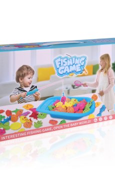 Игровой набор юного рыболова QiYiLe с магнитными рыбками, 36*7*20 см (20 предметов)