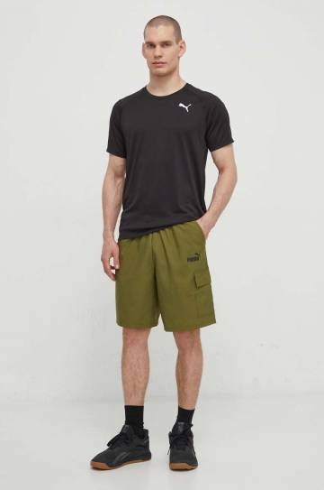 Футболка для тренинга Puma Fit Full Ultrabreathe цвет чёрный с принтом 524930 Футболка для тренинга Puma Fit Full Ultrabreathe цвет чёрный с принтом 524930