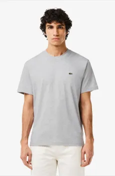 Мужская серая футболка Classic fit Серый M Lacoste TH7318CCA