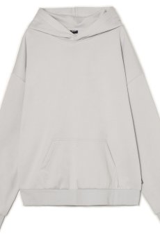 Cropp - Гладке худі - light grey