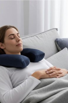 Подушка для шиї - темно-синій