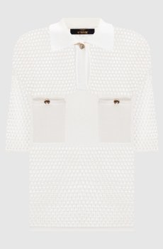 Белое ажурное поло
