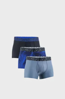 Мужские боксеры (3 шт) UA PERFORMANCE TECH - PRINT 3 Разноцветный XS Under Armour 1383883-400