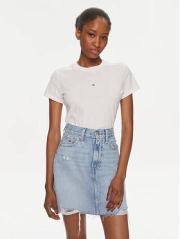 Tommy Jeans Футболка Tonal Linear DW0DW17827 Білий Slim Fit Tommy Jeans Футболка Tonal Linear DW0DW17827 Білий Slim Fit