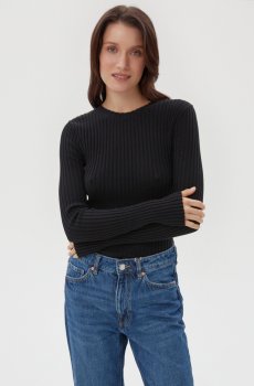 Джемпер чорний Estro ER00114027