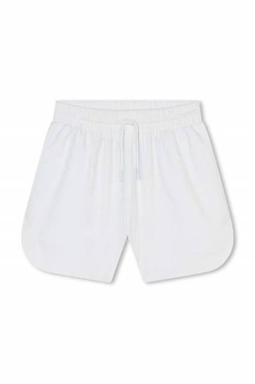 Детские хлопковые шорты Marc Jacobs цвет белый однотонные Детские хлопковые шорты Marc Jacobs цвет белый однотонные
