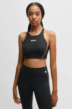 Женский черный топ Черный S BOSS 50520068;001