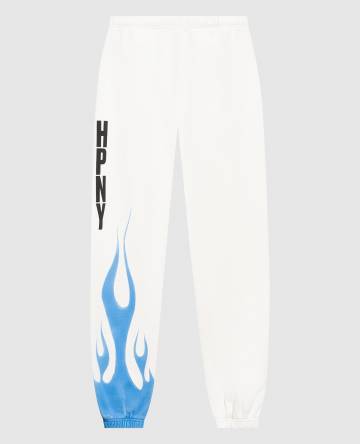Белые джогеры Law Flames с логотипом Белые джогеры Law Flames с логотипом