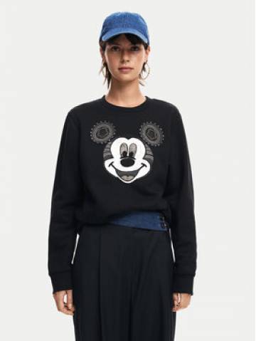 Desigual Світшот Mickey Yeah! 24WWSK10 Чорний Regular Fit Desigual Світшот Mickey Yeah! 24WWSK10 Чорний Regular Fit