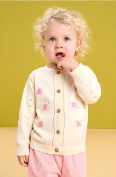 Бавовняний светр - кремовий