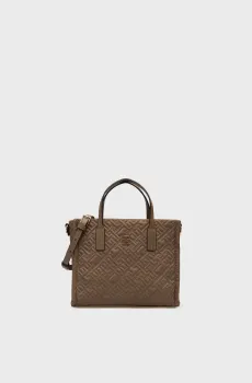 Женская коричневая сумка CITY MINI TOTE Коричневый ONESIZE Tommy Hilfiger AW0AW18162
