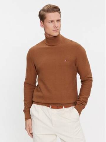 Tommy Hilfiger Гольф MW0MW33453 Коричневий Regular Fit