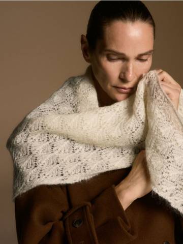Reserved - LADIES` SCARF - білий - 321GX-00X Reserved - LADIES` SCARF - білий - 321GX-00X