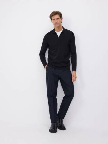 Reserved - Штани-чиноси regular fit - темно-синій - 477BK-59X Reserved - Штани-чиноси regular fit - темно-синій - 477BK-59X