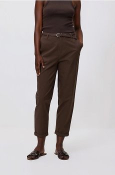 Reserved - Штани чиноси з поясом - коричневий - 523HV-88X