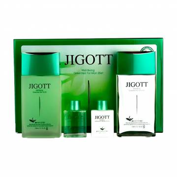 Мужской набор для лица Jigott Well Being Green Tea (тонер, 150 мл + тонер, 30 мл + эмульсия, 150 мл + эмульсия, 30 мл) Мужской набор для лица Jigott Well Being Green Tea (тонер, 150 мл + тонер, 30 мл + эмульсия, 150 мл + эмульсия, 30 мл)