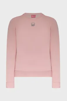 Мужской пудровый свитшот S-GINN-T1 Розовый XL Diesel A18669 0HYAT