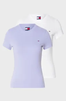 Женская футболка (2 шт) C-NECK Разноцветный XS Tommy Jeans DW0DW21366