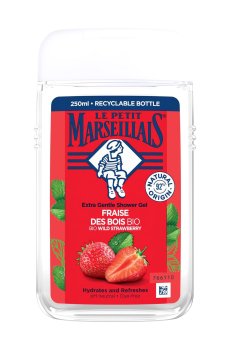 Гель для душа Le Petit Marseillais БИО Дикая клубника, 250 мл