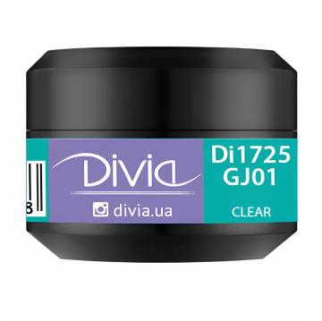 Гель для наращивания ногтей Divia Jelly Builder Gel GJ01 Clear, 5 г Гель для наращивания ногтей Divia Jelly Builder Gel GJ01 Clear, 5 г