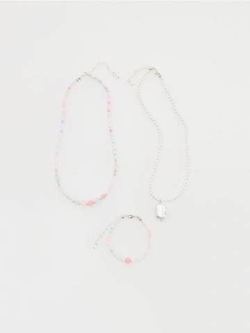 Reserved - CHILDREN`S NECKLACE & BRACELET - різнобарвний - 614EI-MLC Reserved - CHILDREN`S NECKLACE & BRACELET - різнобарвний - 614EI-MLC