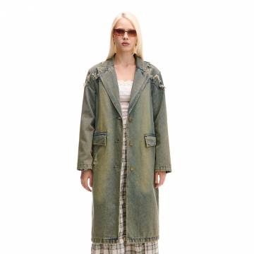 Cropp - Джинсовый плащ - синій Cropp - Джинсовый плащ - синій