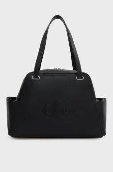 Женская черная сумка MONOLOGO Черный ONESIZE Calvin Klein LV04F3689G