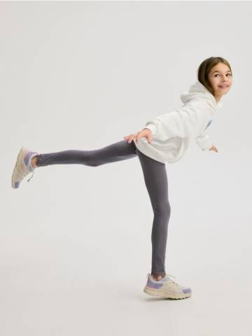 Reserved - GIRLS` TROUSERS - темно-сірий - 861CY-90X Reserved - GIRLS` TROUSERS - темно-сірий - 861CY-90X
