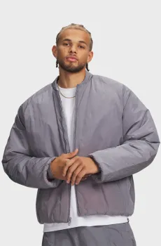 Мужской серый бомбер UA Hoops Woven Jkt Серый L Under Armour 6011094-024