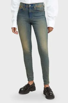 Женские синие джинсы 3301 Skinny Wmn Синий 25-32 G-Star RAW D05175,D634