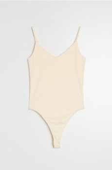 Basic боді з регульованими бретельками - світло-жовтий