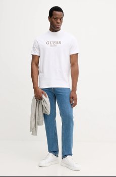Хлопковая футболка Guess