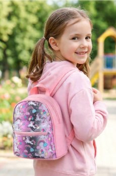 Рюкзак з мотивом єдинорога - рожевий