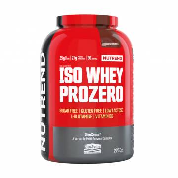 Протеин Nutrend Iso Whey Prozero Chocolate Brownies в порошке, 2.25 кг Протеин Nutrend Iso Whey Prozero Chocolate Brownies в порошке, 2.25 кг
